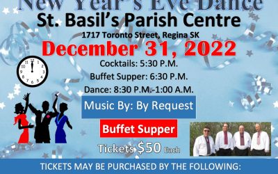 New Year’s Eve Dance at St. Basil Parish Centre!